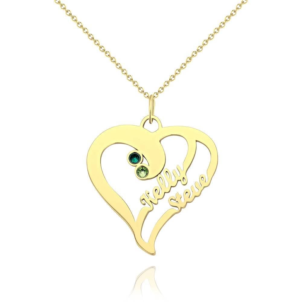 Baebie Personalized Couple Name Necklace