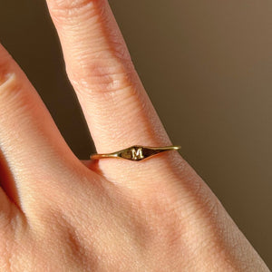 Initial Signet Ring