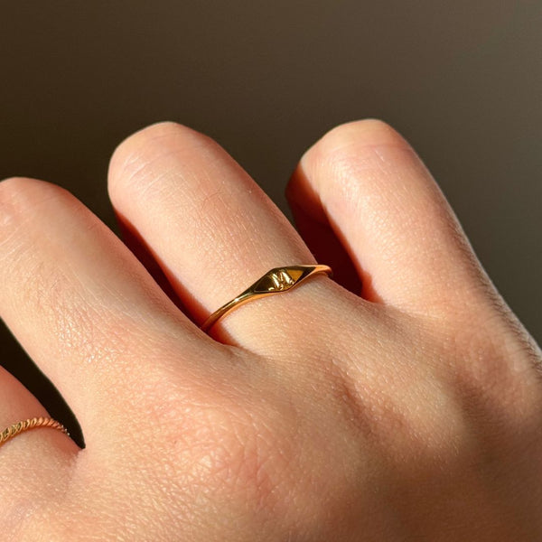 Initial Signet Ring