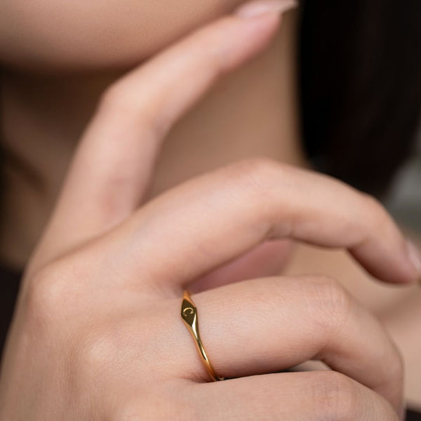 Initial Signet Ring