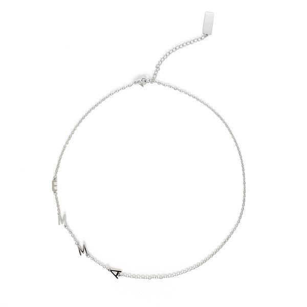Sideway Initial Necklace