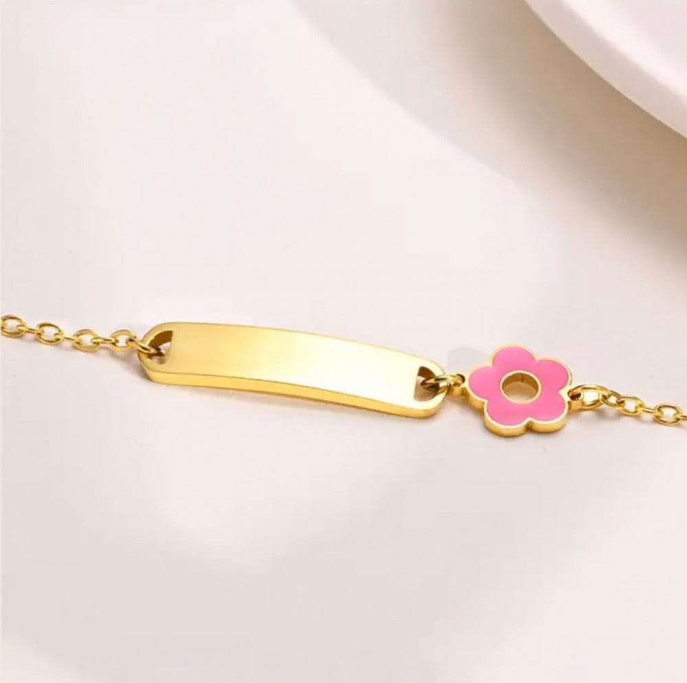 Antique Accessories Golden Child Charm Name Bracelet