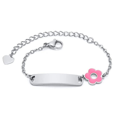 Antique Accessories Silver Child Charm Name Bracelet