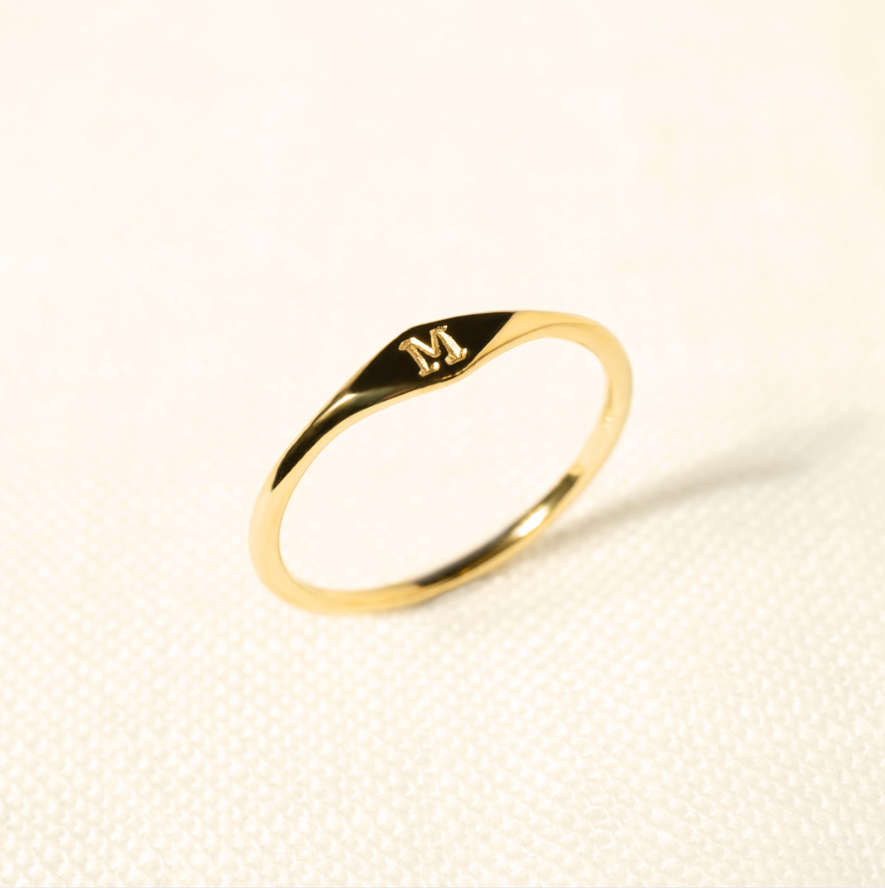 Initial Signet Ring