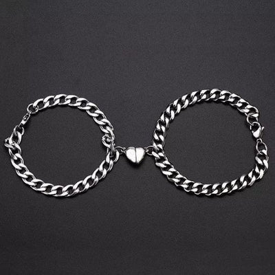 Antique Accessories Magnetic Heart Link Bracelets