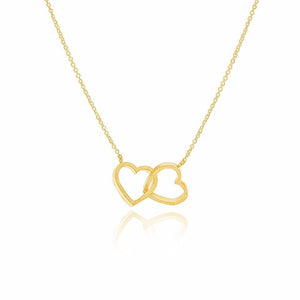 AntiqueAccesories Double Heart Necklace