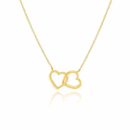 AntiqueAccesories Double Heart Necklace