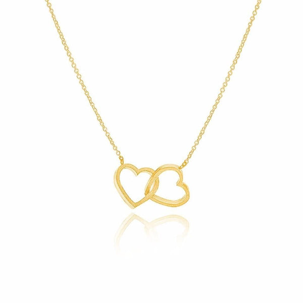 AntiqueAccesories Double Heart Necklace
