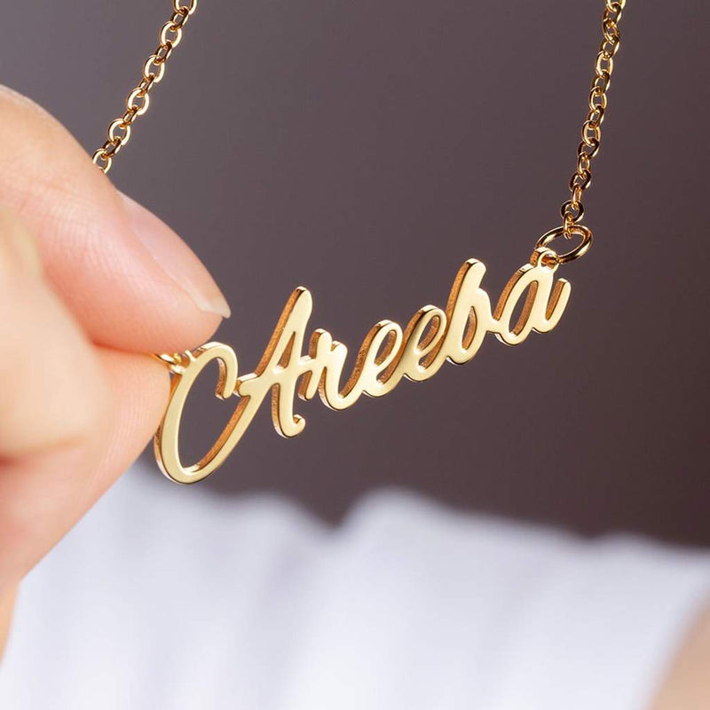 AntiqueAccesories Gold Sale Custom Name Necklace