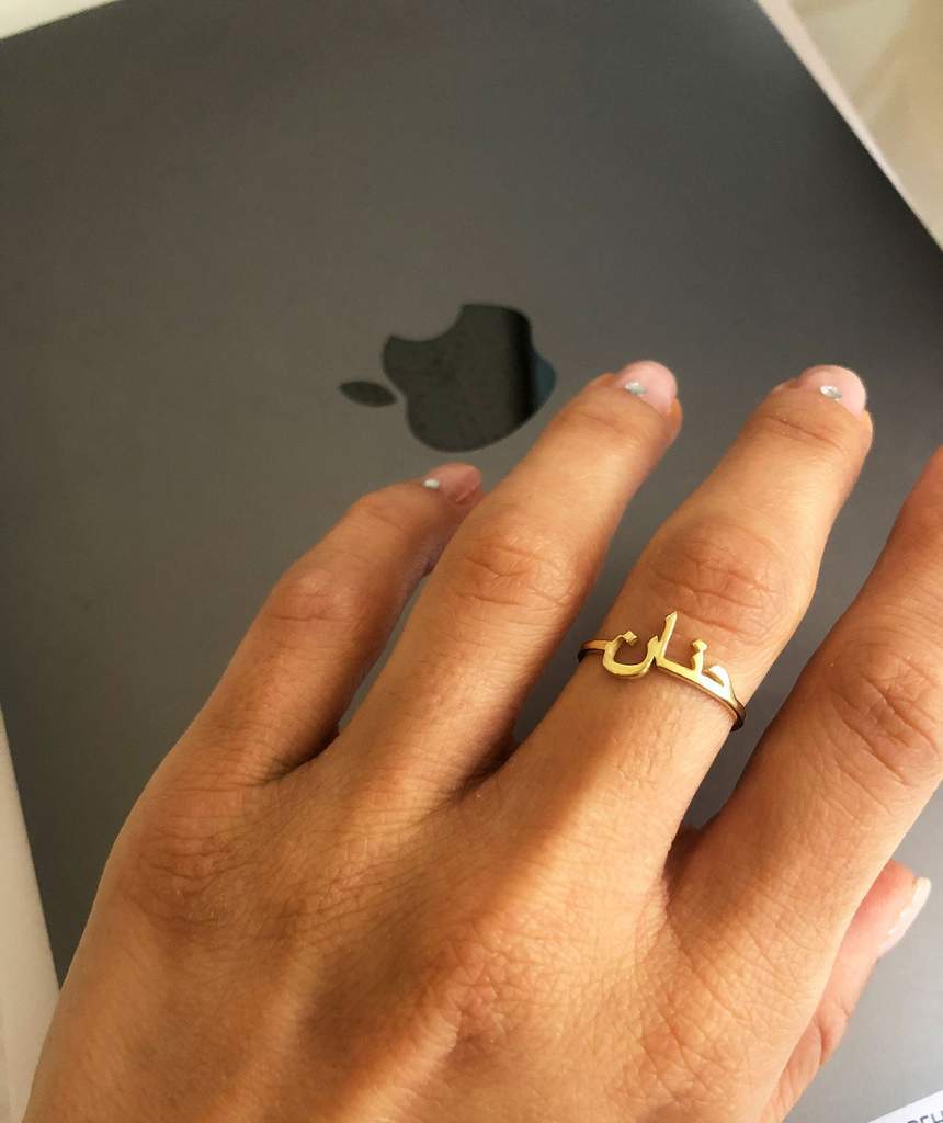 AntiqueAccesories Silver Letter Name Rings