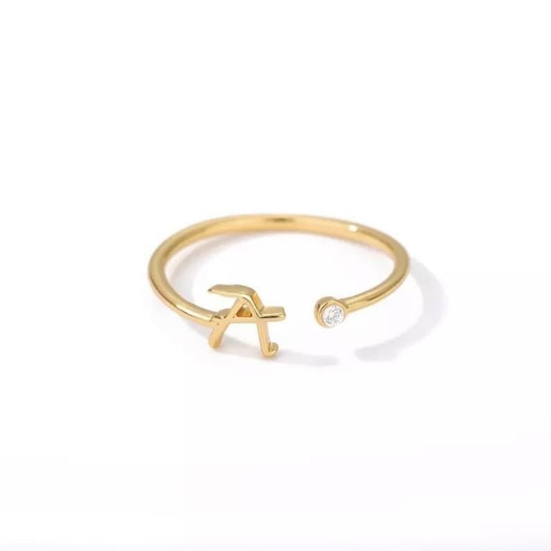 AntiqueAccesories Letter Rings - (A-Z)
