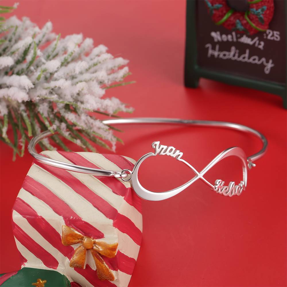 AntiqueAccesories golden Name Cuff Bangle