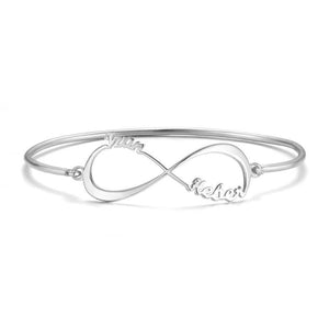 AntiqueAccesories silver Name Cuff Bangle