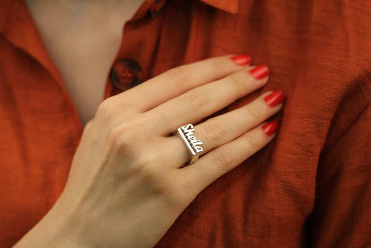 Baebie Custom Name Ring
