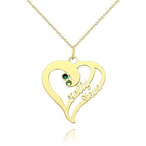 Baebie Personalized Couple Name Necklace