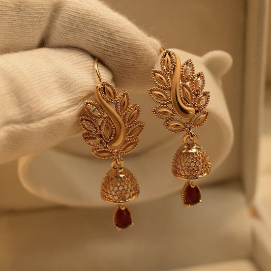 Ishal Fatima Gold Hoops Earrings