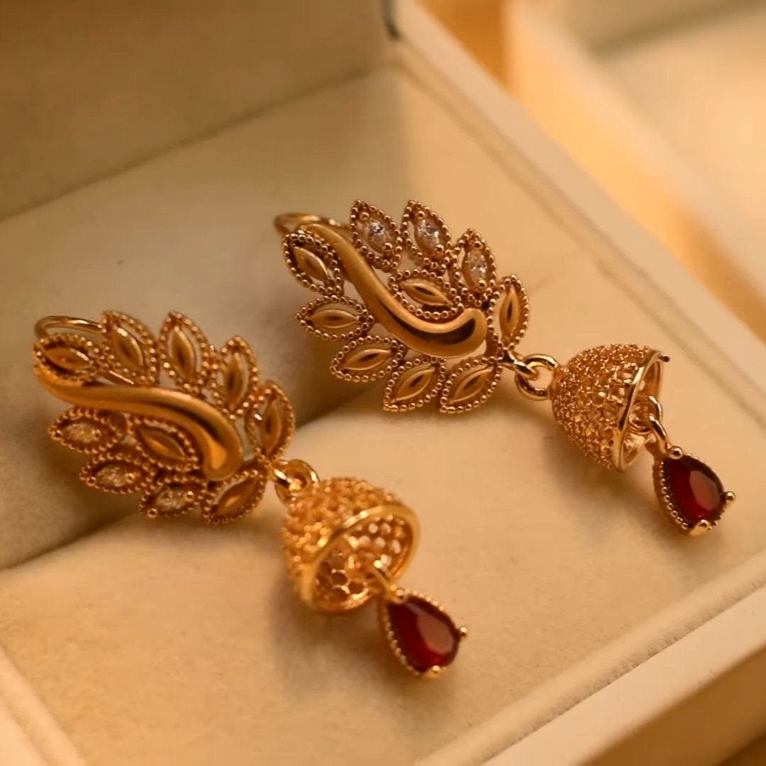 Ishal Fatima Gold Hoops Earrings