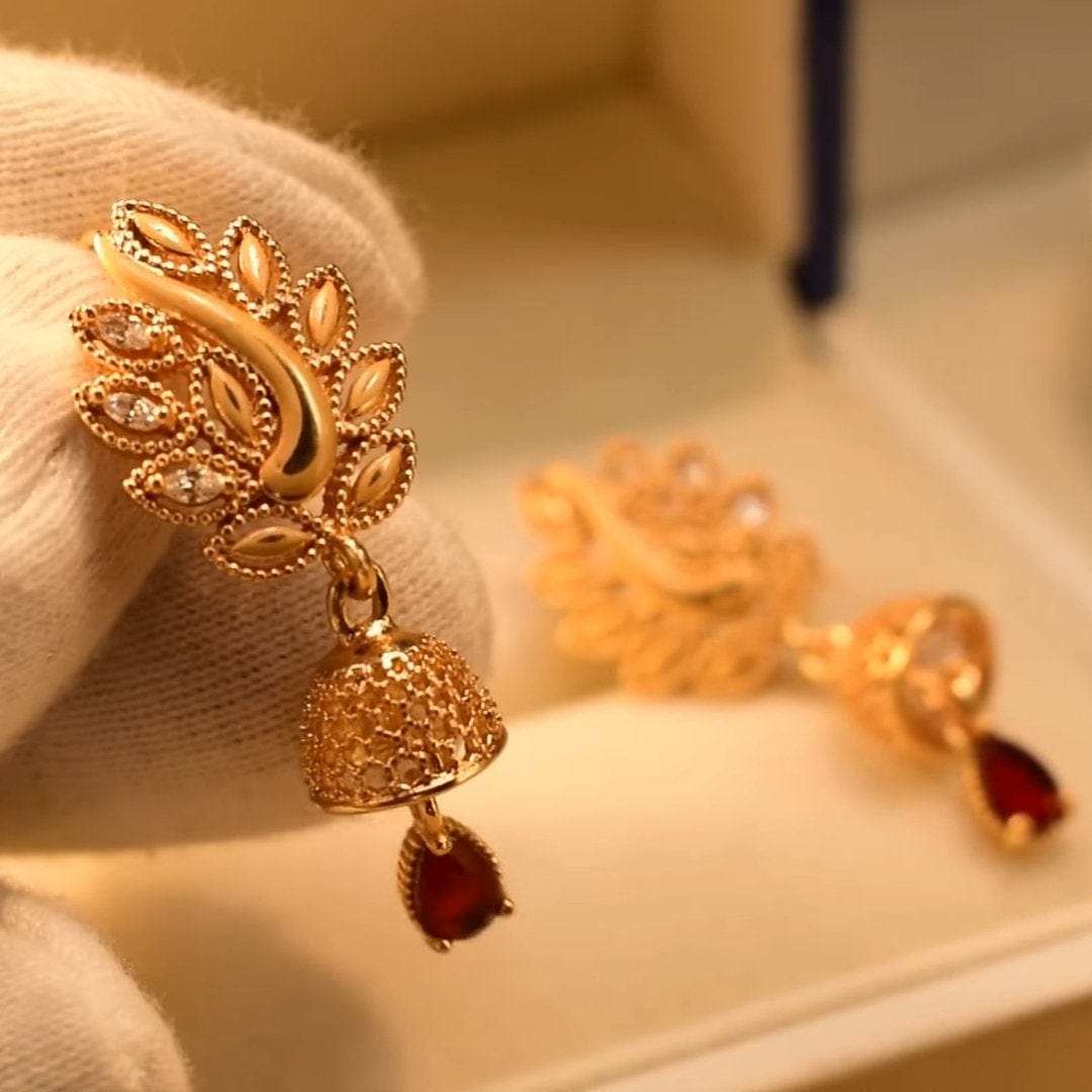 Ishal Fatima Gold Hoops Earrings