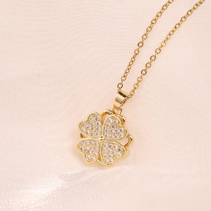 zil-kar Clover Clavicle Necklace Jewelry Gift